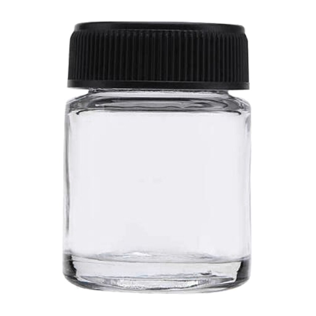 Empty 3/4oz (22cc) Glass Jar Bottles With Plastic Lids Paint Storage Bottles