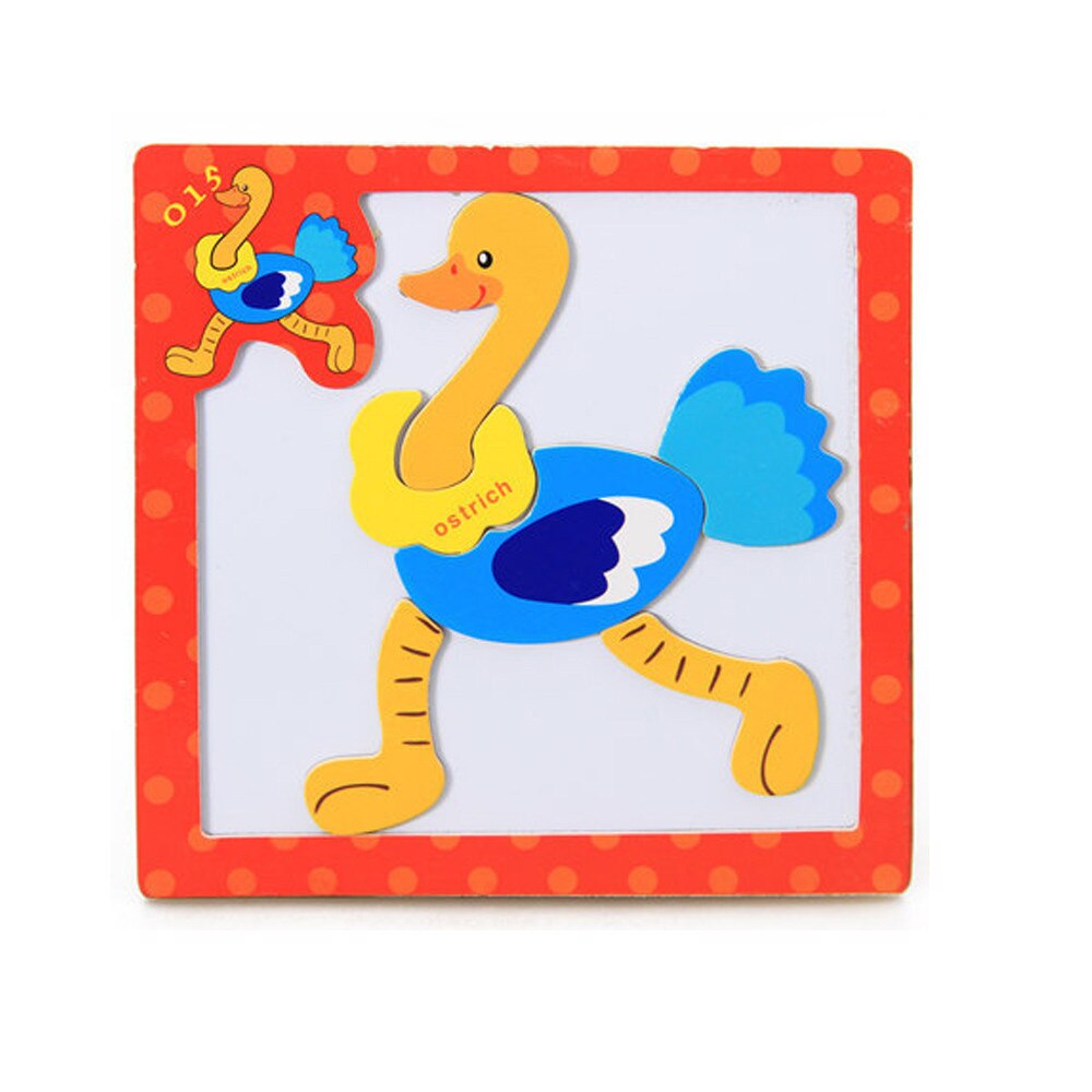 Kids Baby Wooden Wood Animal Cognition Puzzle Numbers Learning Educational Toy Cognition Puzzle Numbers education baby toys: D