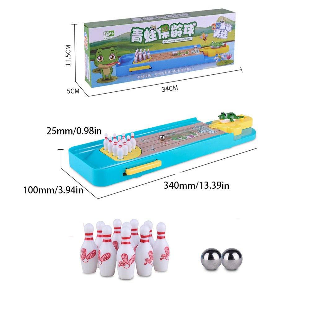 Kreative Mini Bowling Bälle Eltern Interaktive Spiel Tabelle Spiele Spielzeug Beste für freundlicher FrüHenne Eductional