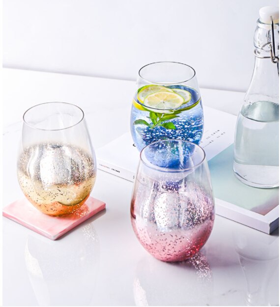 Creatieve Sterrenhemel Ei Vorm Glas Ontbijt Cup Koffie Thee Melk Sap Water Mok Rode Wijn Whiskey Cup Liefhebbers vrienden Cup