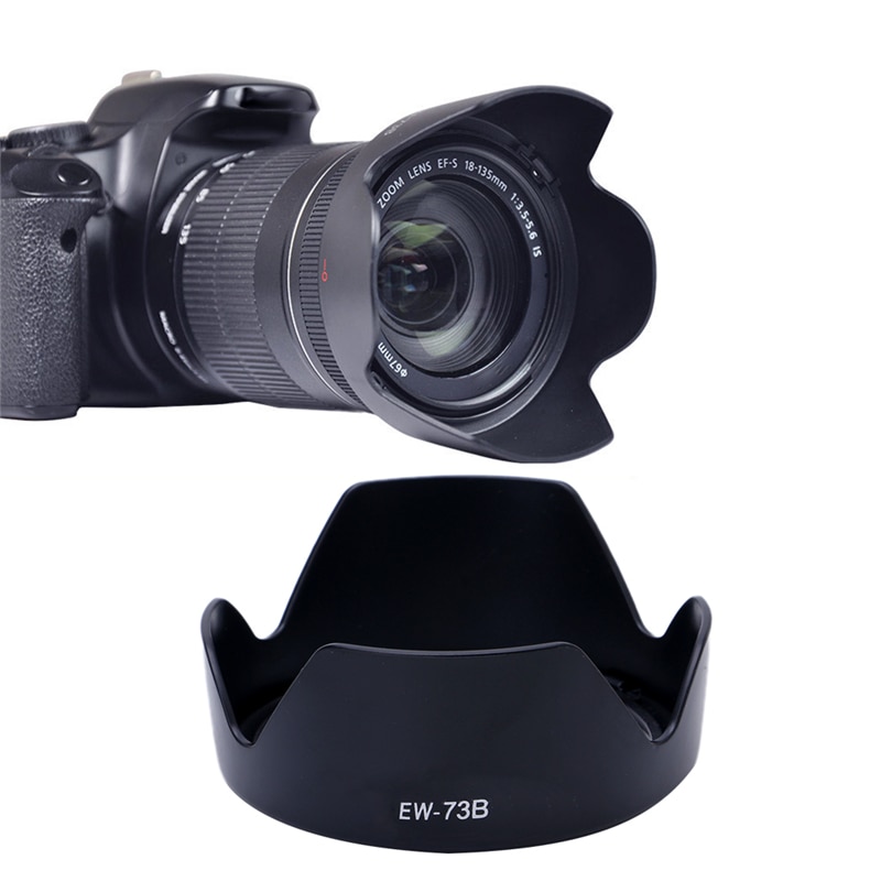 EW-73B Camera Zonnekap Voor Canon EF-S 18-135Mm F3.5-5.6 Is B85B