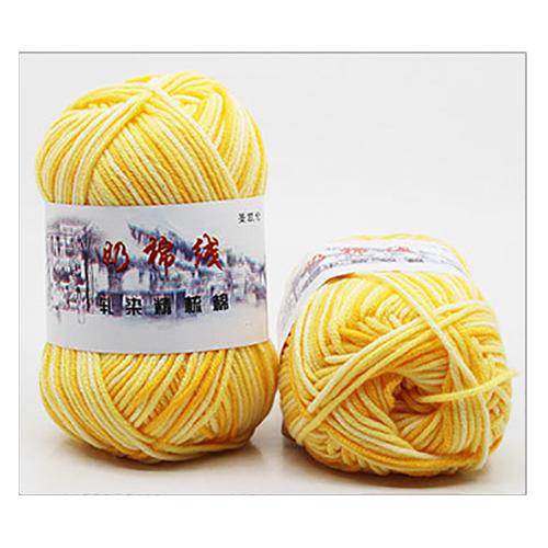 50g/ball Dik #5 Sectie-verven Midden-dikke Melk Katoenen Zachte Baby Garen hand Breien Haak Baby Wollen FZ04: 2