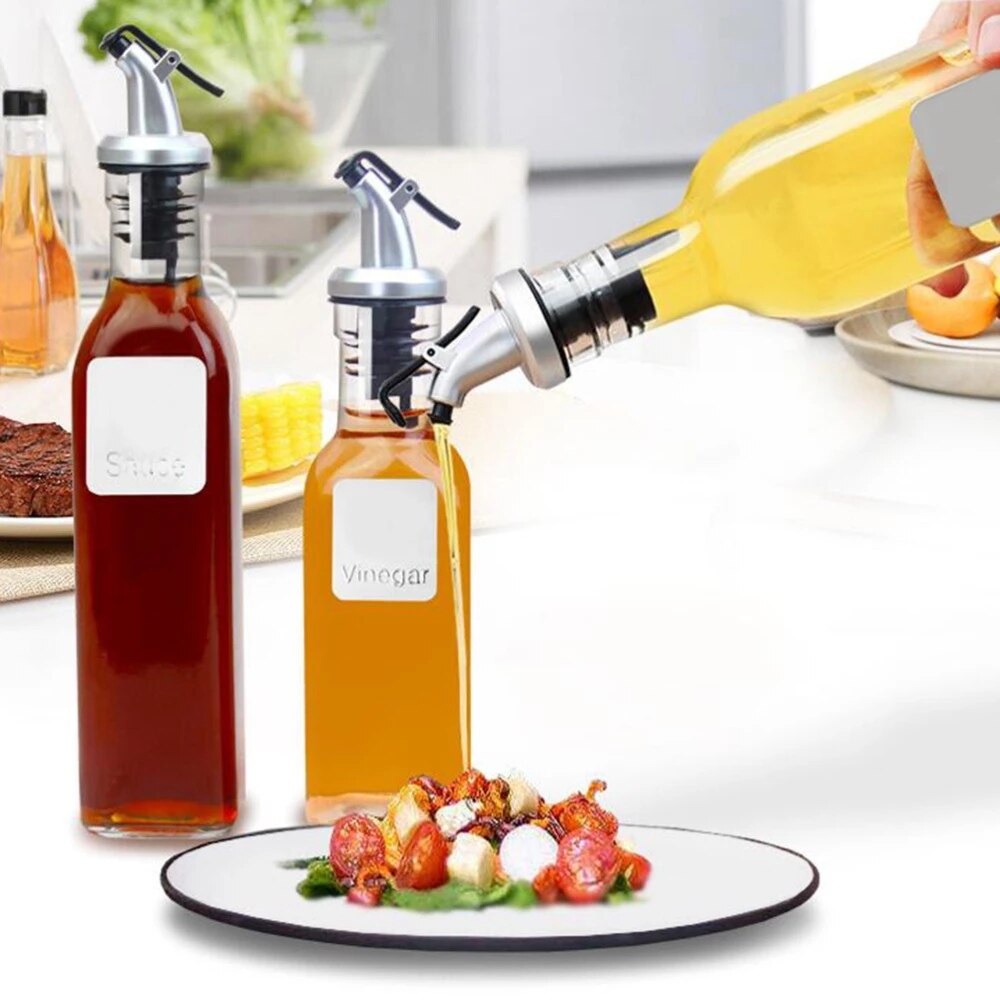 1/3Pcs Flessenstop Lekvrije Wijn Stop Fles Cap Wijn Schenker Tuit Stopper Dispenser Olijfolie Spuit keuken Gereedschap