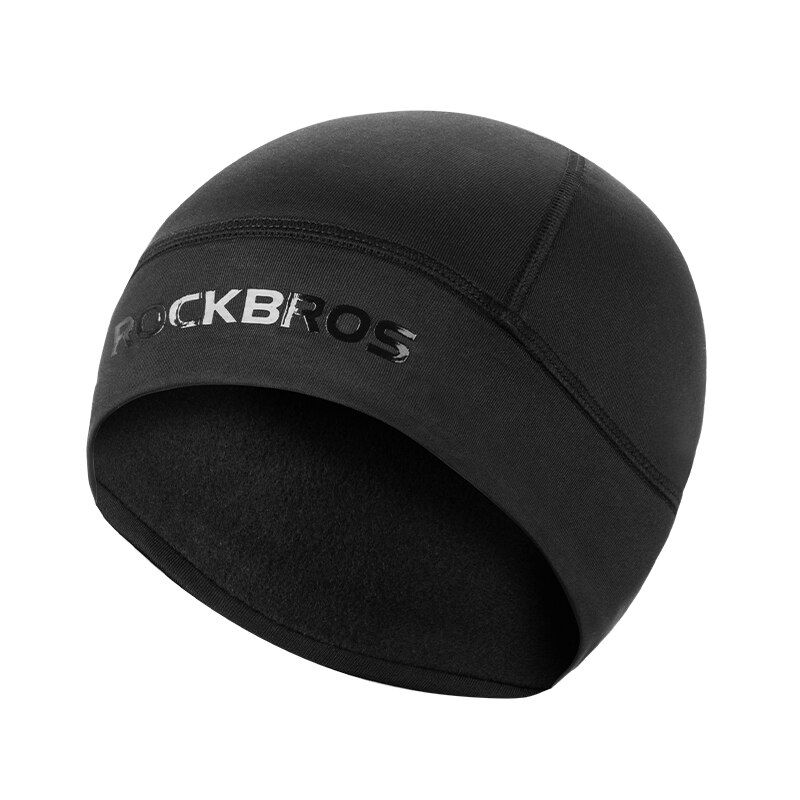 ROCKBROS-Gorro cálido de lana para ciclismo, sombrero deportivo para hombre, para esquí y nieve, para invierno, cinta para el pelo, bandana, pasamontañas: YPP016-BK