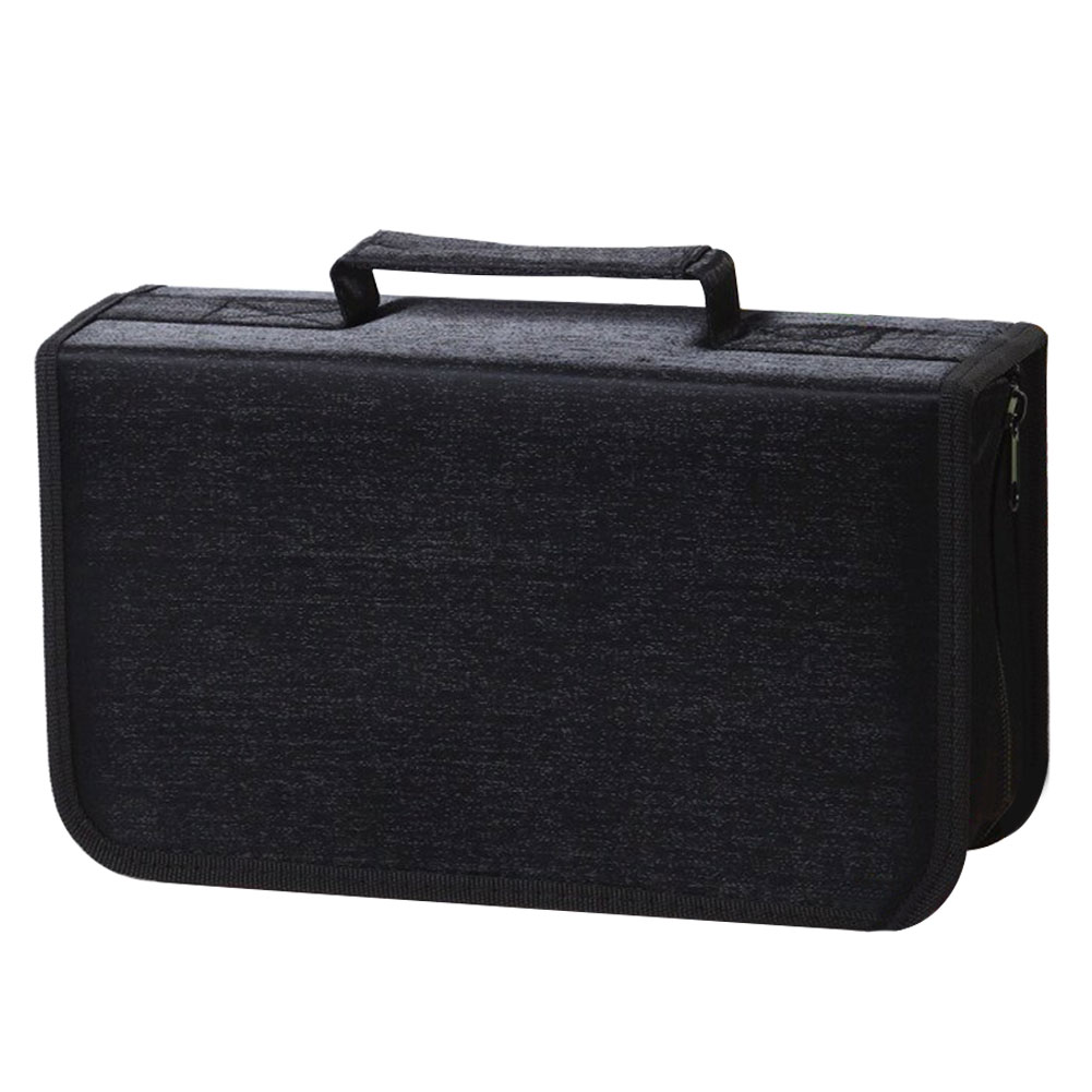 Cd Wallet Houder Disc Auto Reizen Doos Rits Zwart Thuis Ruimtebesparend Dvd Grote Capaciteit 128 Cds Opbergtas
