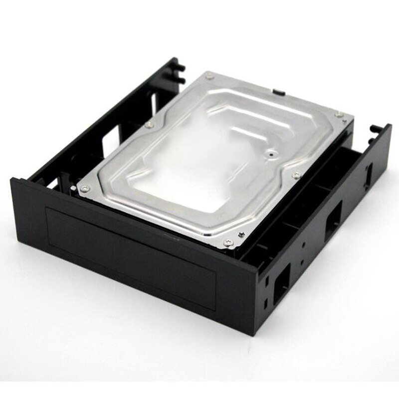 5.25 pollici CD-ROM Spazio per 3.5 pollici da 2.5 pollici SATA HDD Mobile Rack Staffa Enclosure Nero per PC