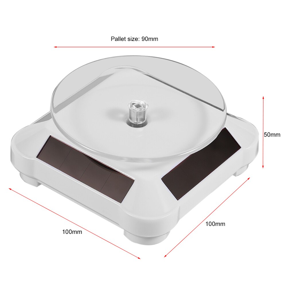 360 grad Solar- Schmuck Veranstalter Schaufenster Plattenspieler Uhr Telefon Schmuck Dreh Halfter Ring Schmuck fallen Kasten