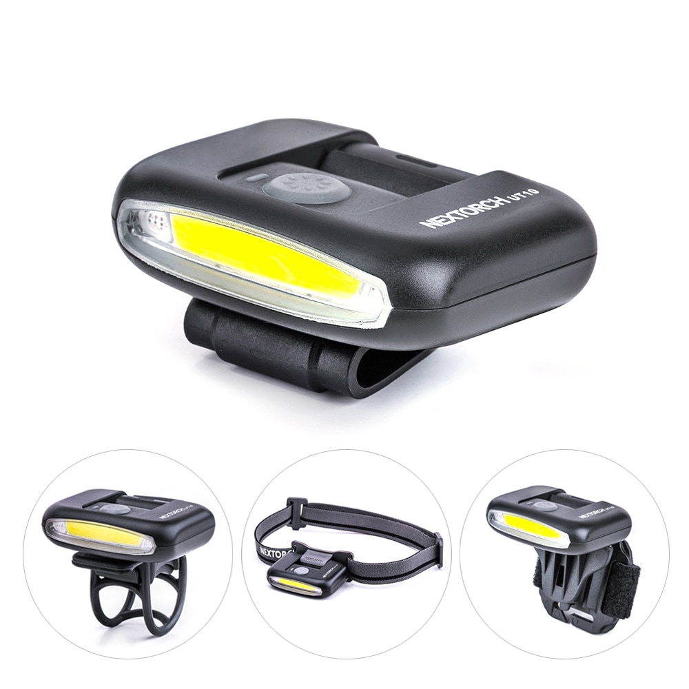 NEXTORCH 170 Lumens Multifunction LED Light Lightweight Compact USB Rechargeable Torch for Cap Light Headlamp Bicycle Light