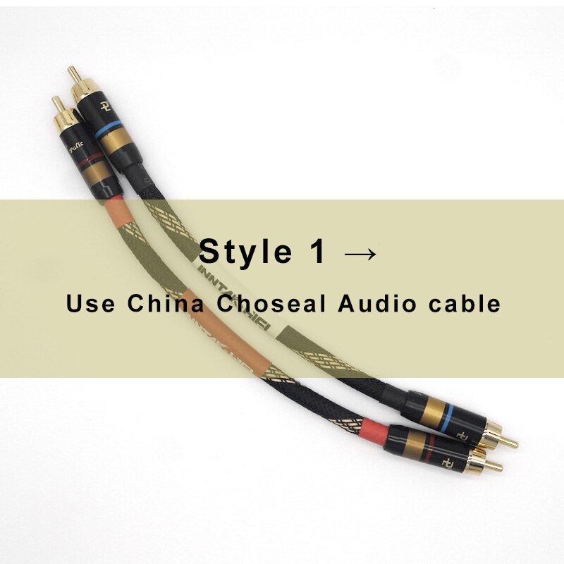 2Pcs/Pair 4N-OFC Audio Grade RCA Cable Male RCA to RCA HIFI Audio Cable For Amplifier DAC TV / 0.2M- 5M NO1013: Style 1 / 0.2m