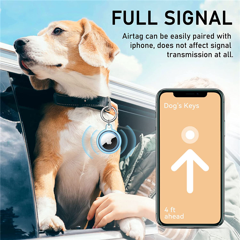 For Apple Airtag Case Transparent Waterproof TPU Cover With Anti-lost Keychain For Airtag Case Luggage Backpack Protective Cover