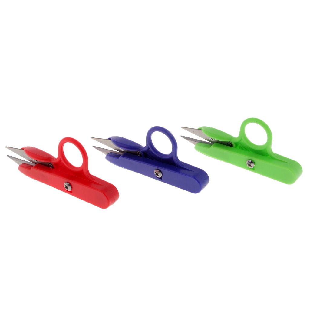 3 Pieces Embroidery Sewing Scissors Thread Trimmer Thread Scissors With Finger Ring For Sewing