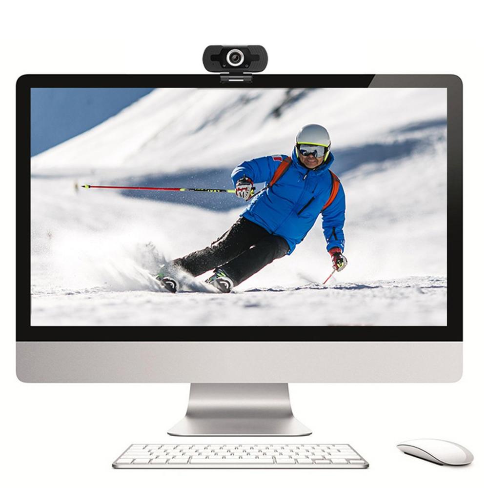 Webcam 1080P HDweb Camera With Built-In HD Microphone Online Classes USB Plug Play Web Cam Widescreen Video