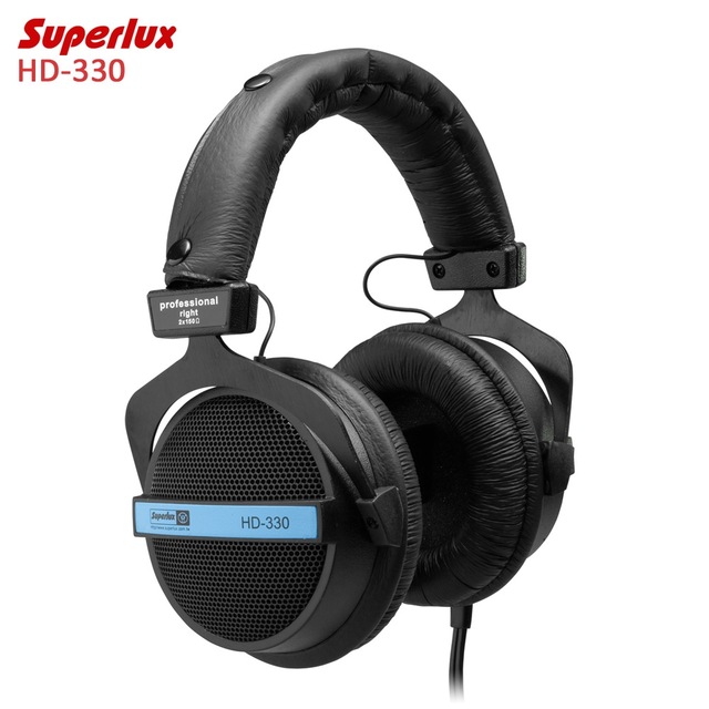 Superlux HD330 Headphones Semi-open Studio Standard Dynamic Headset Monitoring For Music Detachable deep Bass