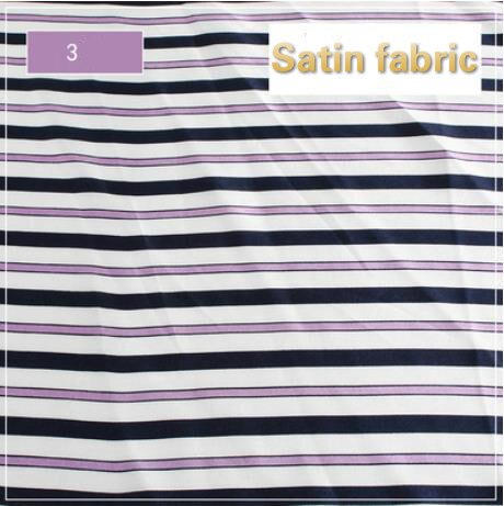 150cm satin stof tryk retro britisk stil stribet satin stof tøj taske foring stof tørklæder tørklæde gør-det-selv klud: 3
