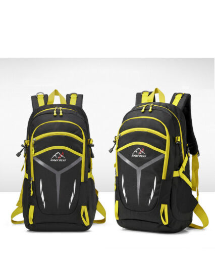 Mænd drenge stor rygsæk stor rygsæk fiskeri sport rejser vandretur skoletaske 40l 60l: 60l gule