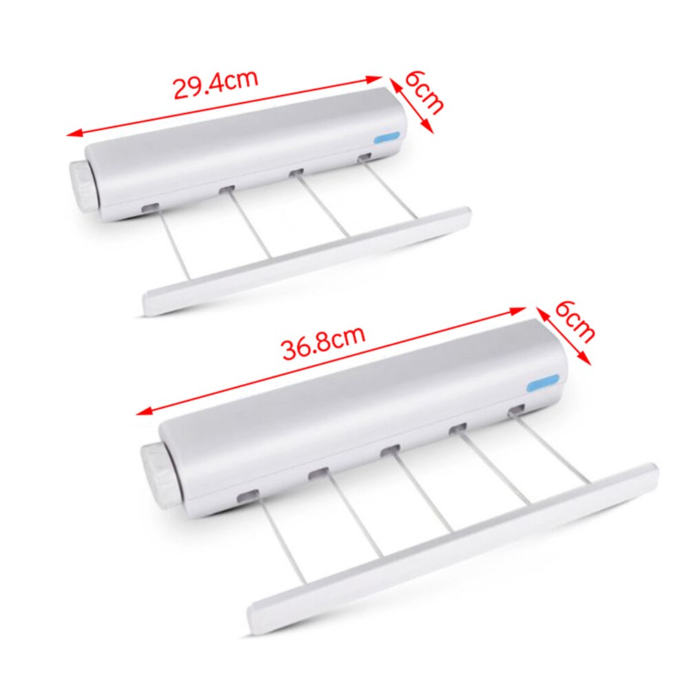 Clothesline Retractable 3.2/3.75m Spring automatic expansion Drying Clothes Towel Rack Portable Clothesline For Apartment
