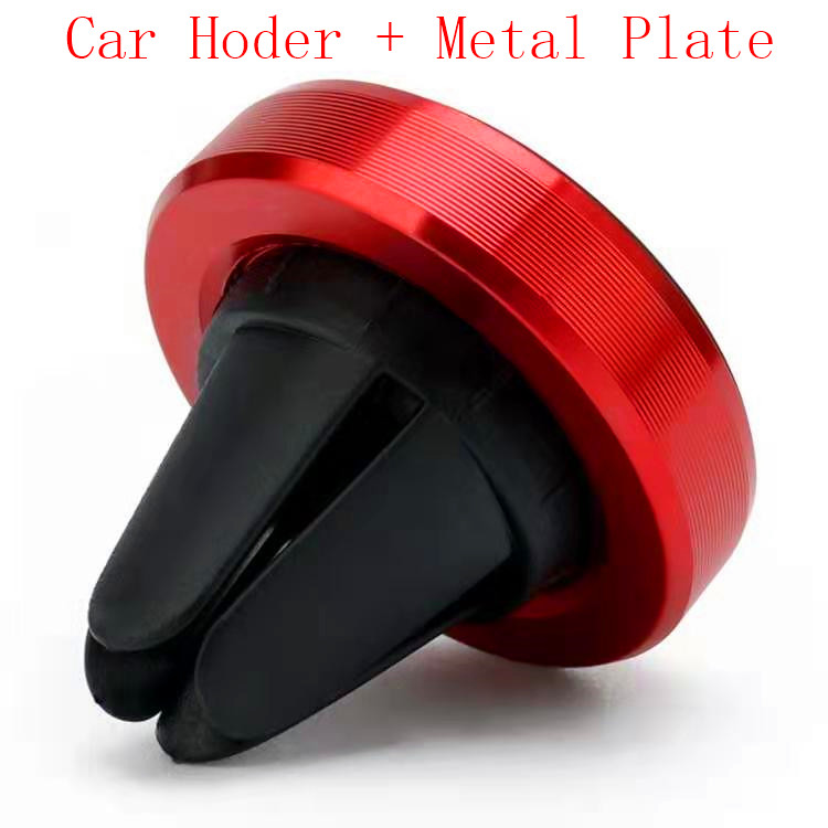 Auto Telefon Halter Magnetische Air Vent Halterung Mobile Smartphone Ständer Magnet Unterstützung Zelle in Auto GPS Für iPhone XS Samsung auto Halter: Rot