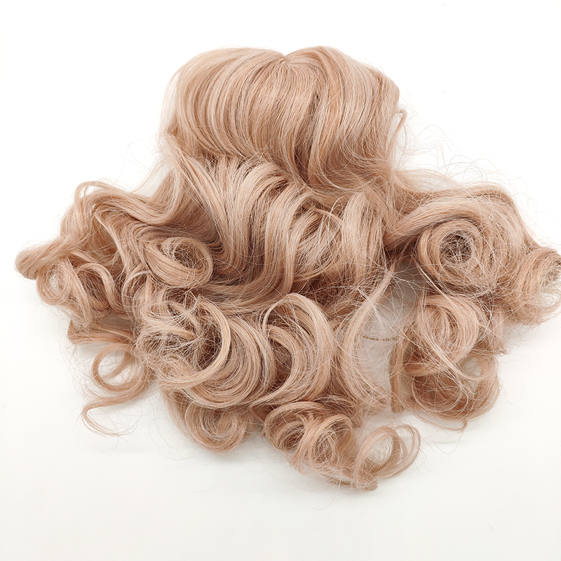 1/3 30-35 cm bricolage BJD SD MSD bouclés produit fini poupée perruques longs brun haute température fibre cheveux pour poupées accessoires