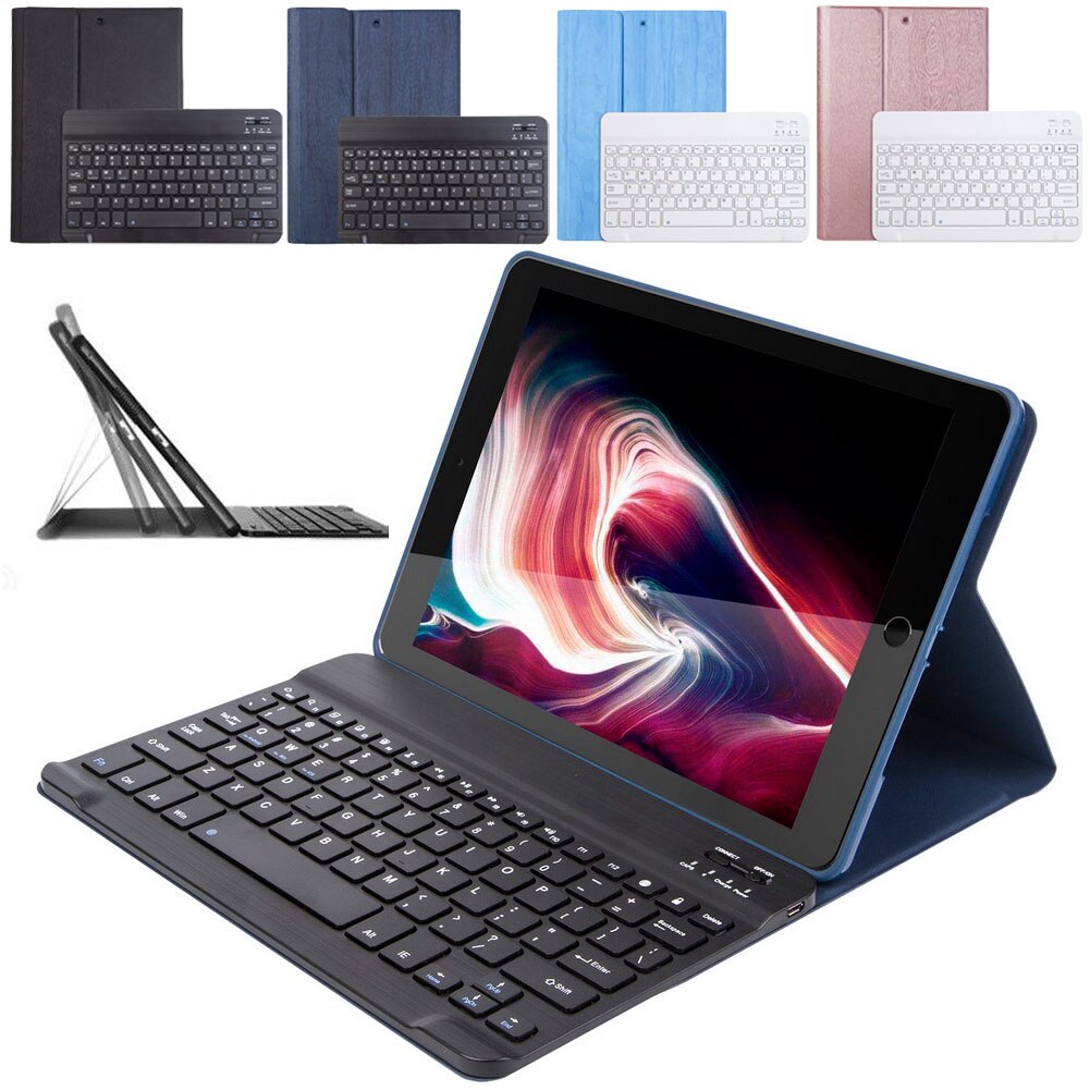 Bluetooth Wireless Keyboard Case for iPad 9.7'' Air 1 Air 2 Tablet Case Magnetic Smart Cover Keyboard Case Stand Cover