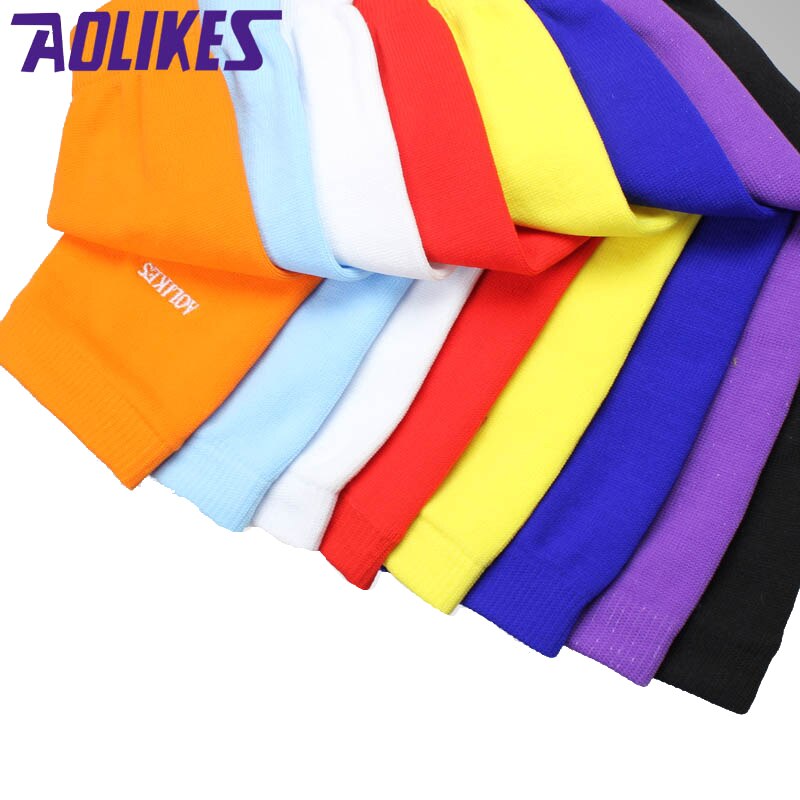 AOLIKES-Calentadores de brazo elásticos para baloncesto, manguitos de voleibol, transpirables, coderas de ciclismo, soporte de compresión, 1 unidad