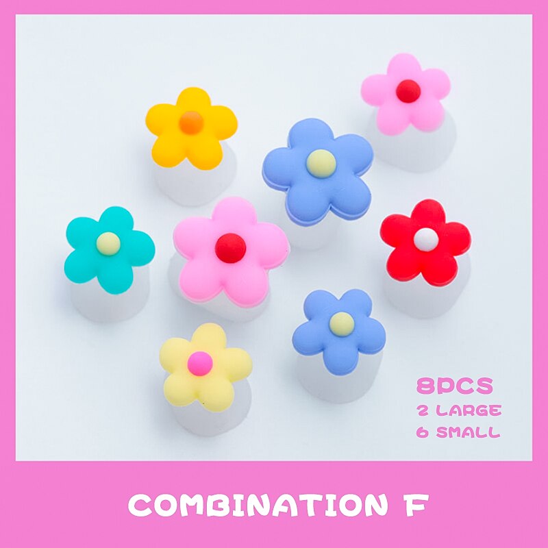 8 Stuks Accessoires Nail Art Siliconen Teen Separator Siliconen Voet Tenen Afscheiders Silicagel Celebrity Wind Teen Separator: F