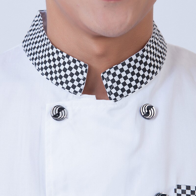 short sleeve summer clothes hotel kitchen back kitchen western restaurant chef's clothes black chef's work clothes