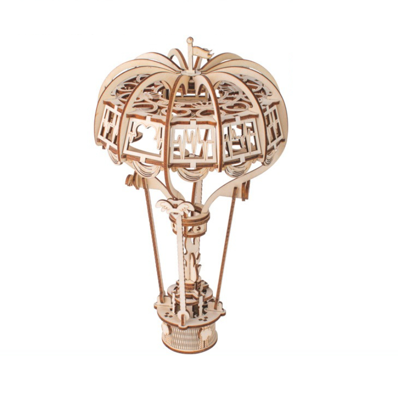 3d- hot air balloon wooden puzzles, new wooden 3d- stereoscopic panel, insect series, large es 2-- piece handmade model, , enlightenment: Default Title