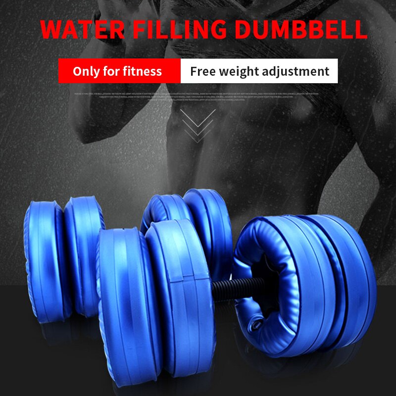 Fitness Water-Filled Dumbbell Fitness Adjustable Convenient Water Injection Dumbbell Fitness Equipment Training Arm Muscle