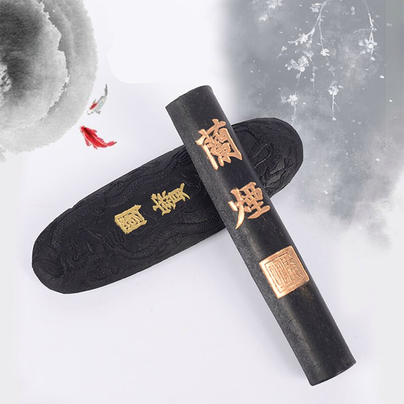 Chinese Traditional Painting Ink Stick Calligraphy Writing Ink Block Pine Soot Oil Soot Inker Watercolor Drawing Grinding Inker