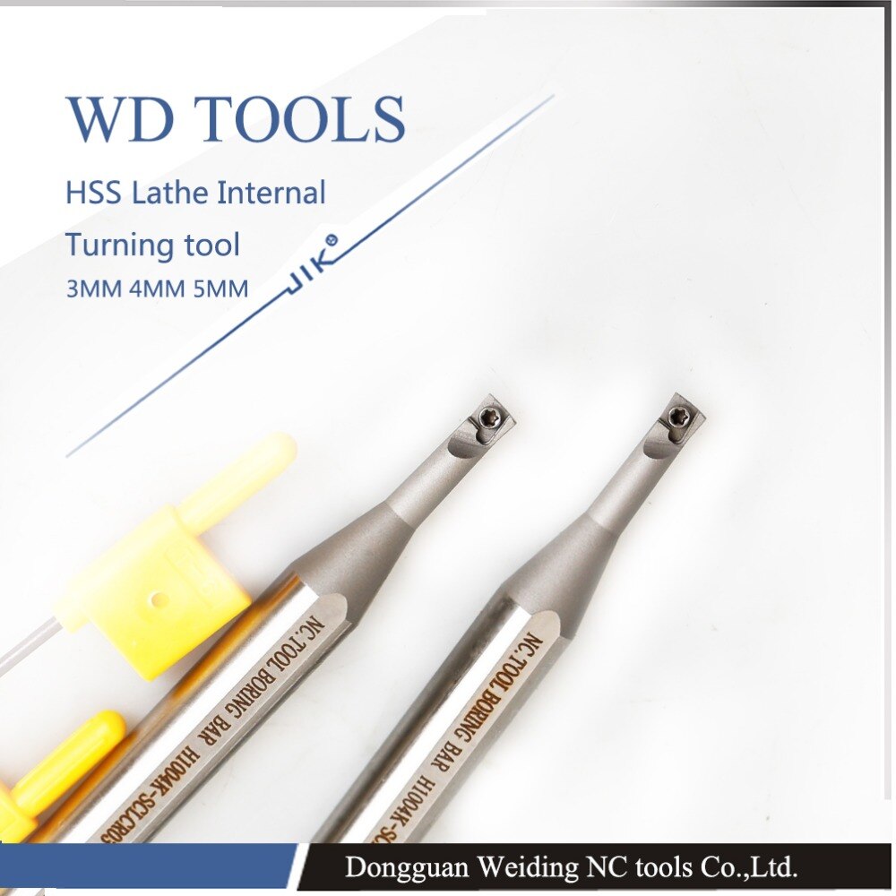 HHS internal turning tools boring bar H1005K-SCLCR04-20L small diameter deep hole 5mm boring cutter