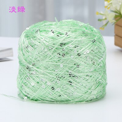 100g/ball Shiny Sequin Yarn Colorful Crochet Thin Thread Yarn for Hand Knitting Sweater Shawl Yarn DIY Crochet Hook Thread
