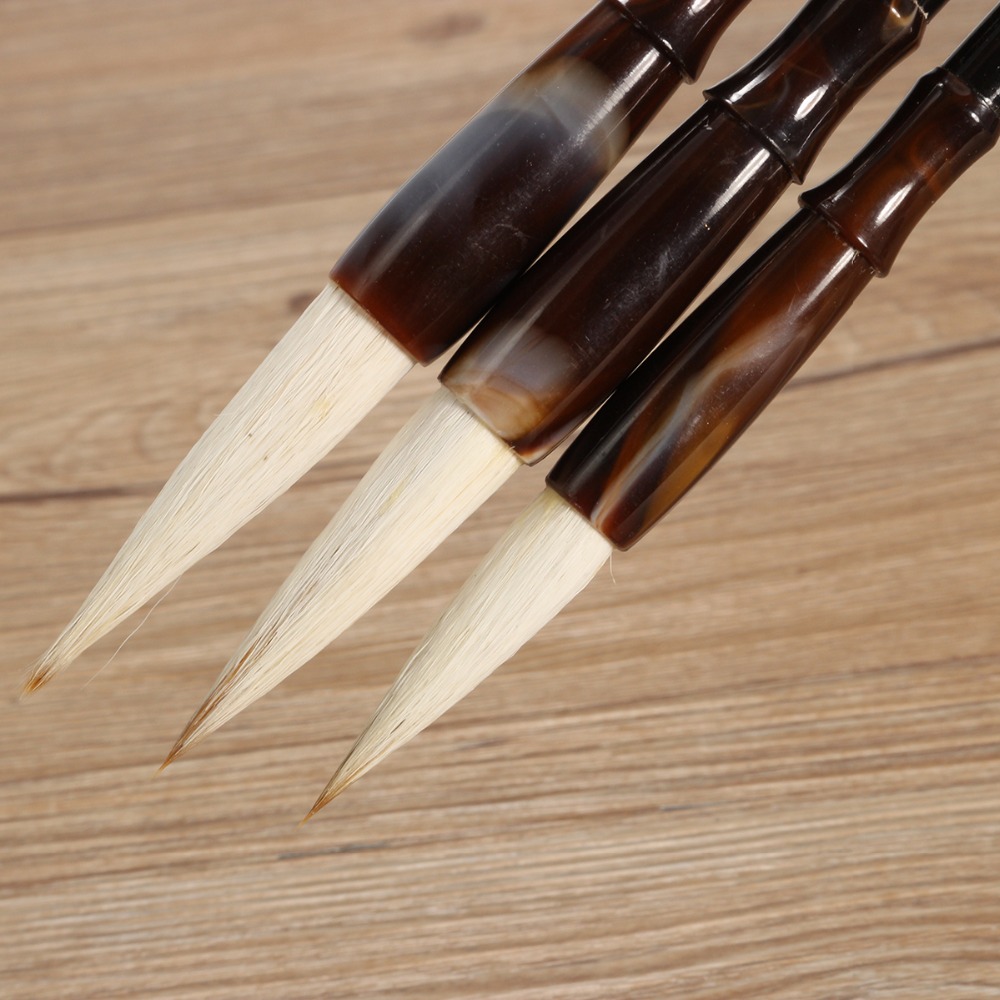 3 st/set vesslingshår kinesisk kalligrafi penslar pennkonstnär målning skriva ritning pensel