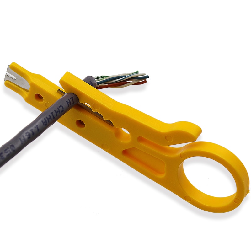 Rotary Punch Down Network UTP Cable Cutter Punch Down Wire Tool 9cm Mini Strippers STP Cable Cutter Telephone Wire Stripper