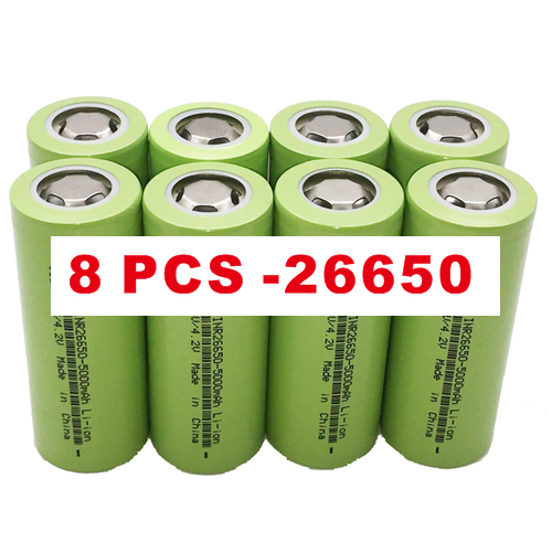 1-10 sztuk nowe baterie 26650 akumulator 50A bateria litowa 3.7V 5000mA nadaje się do elektronarzędzi: YELLOW