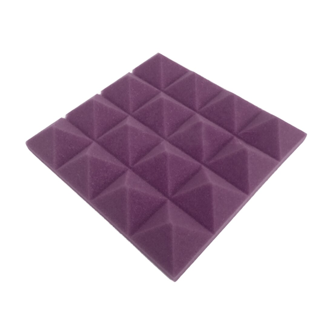 25x25CM Soundproofing Acoustic Studio Absorbing Wedge Foam Tiles Wall Panels Suitable For Sound Studio Acoustic Foam Panel: purple