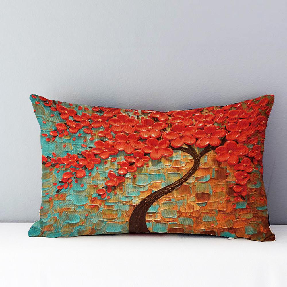 30*50cm Rectangle Pillow Cushion Case Toss Pillowcase Hidden Zipper Closure Soft Pillowcases Home Bed Ornament B1: J