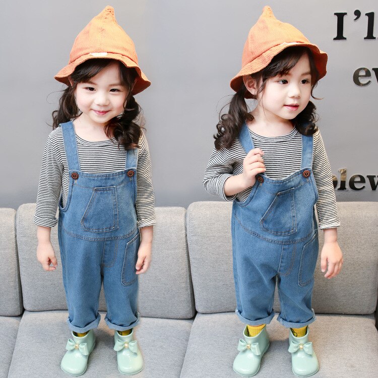 Pantalones vaqueros para niña, peto para bebé, pantalones vaqueros para niño y niña, Mono para niña, pantalones vaqueros para niña de 2 a 6 años