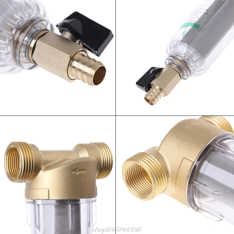 1 Inch 4 Points Prefilter Stainless Steel Water Purifier Mesh Copper Tap Faucet N30 20