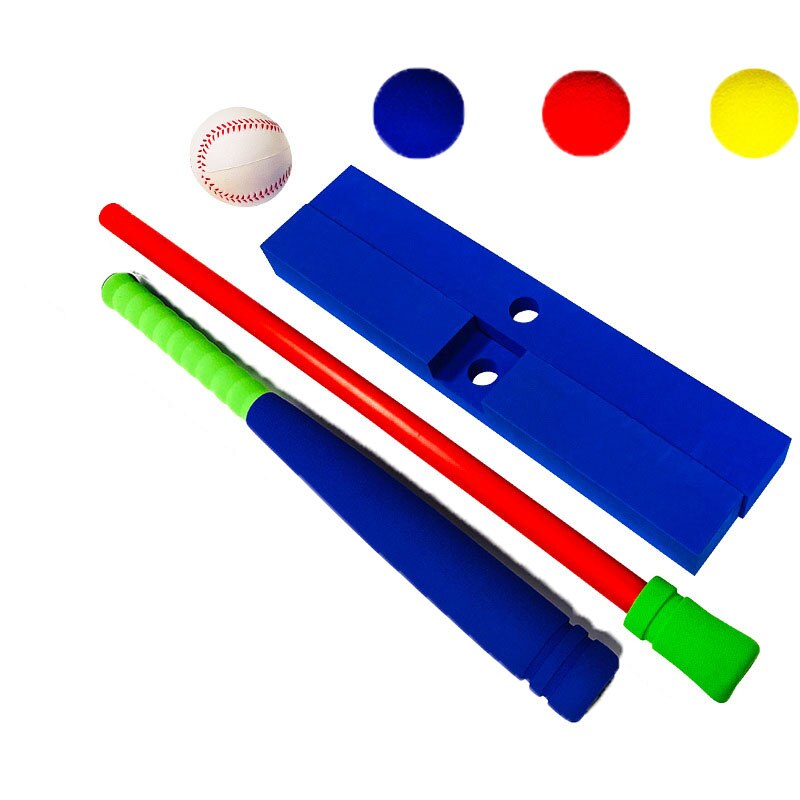 16/21in 2In1 Baseball Batting Set And Pitching Machine Golf Toy For Kids ToddlersTeeball Kit For Children Toddler Boys And Girls: Blue 4 balls / 21in