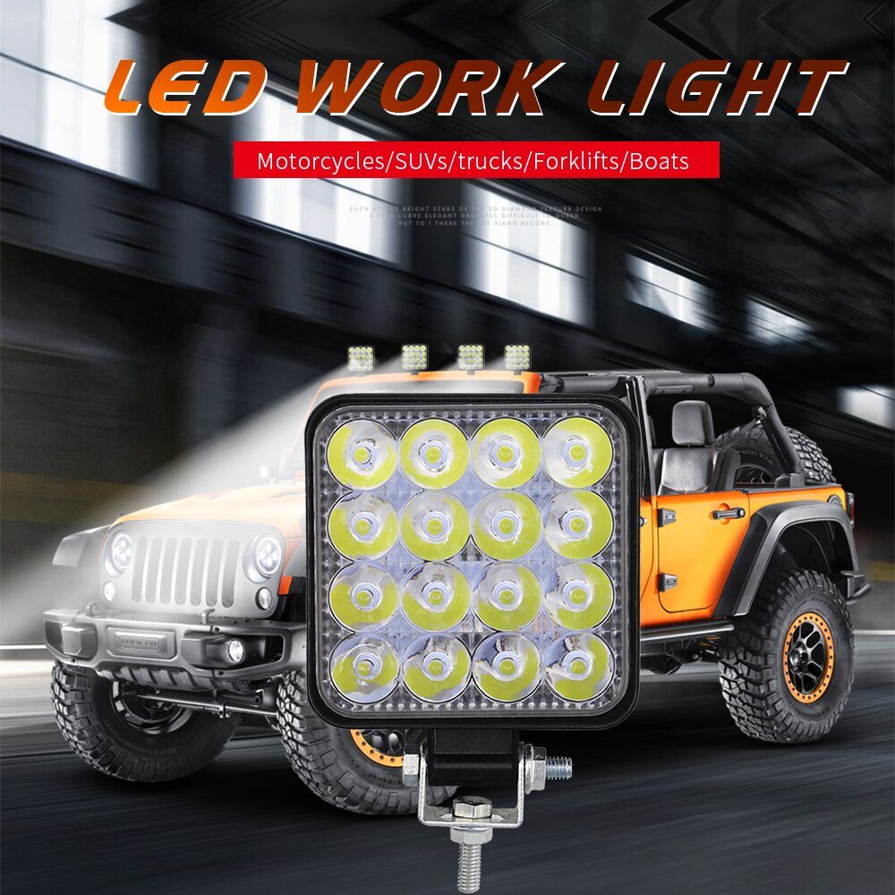 48W Led Verlichting 12V 24V Lamp Spotlight Voor Offroad Truck Auto 3,520LM Nieuw En Verkoop