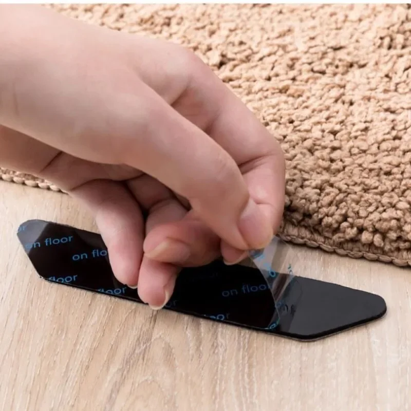 , pegatinas antideslizantes para alfombras reutilizables, parches lavables antideslizantes para alfombras, almohadillas fijas, alfombrilla para suelo, empuñaduras, cintas