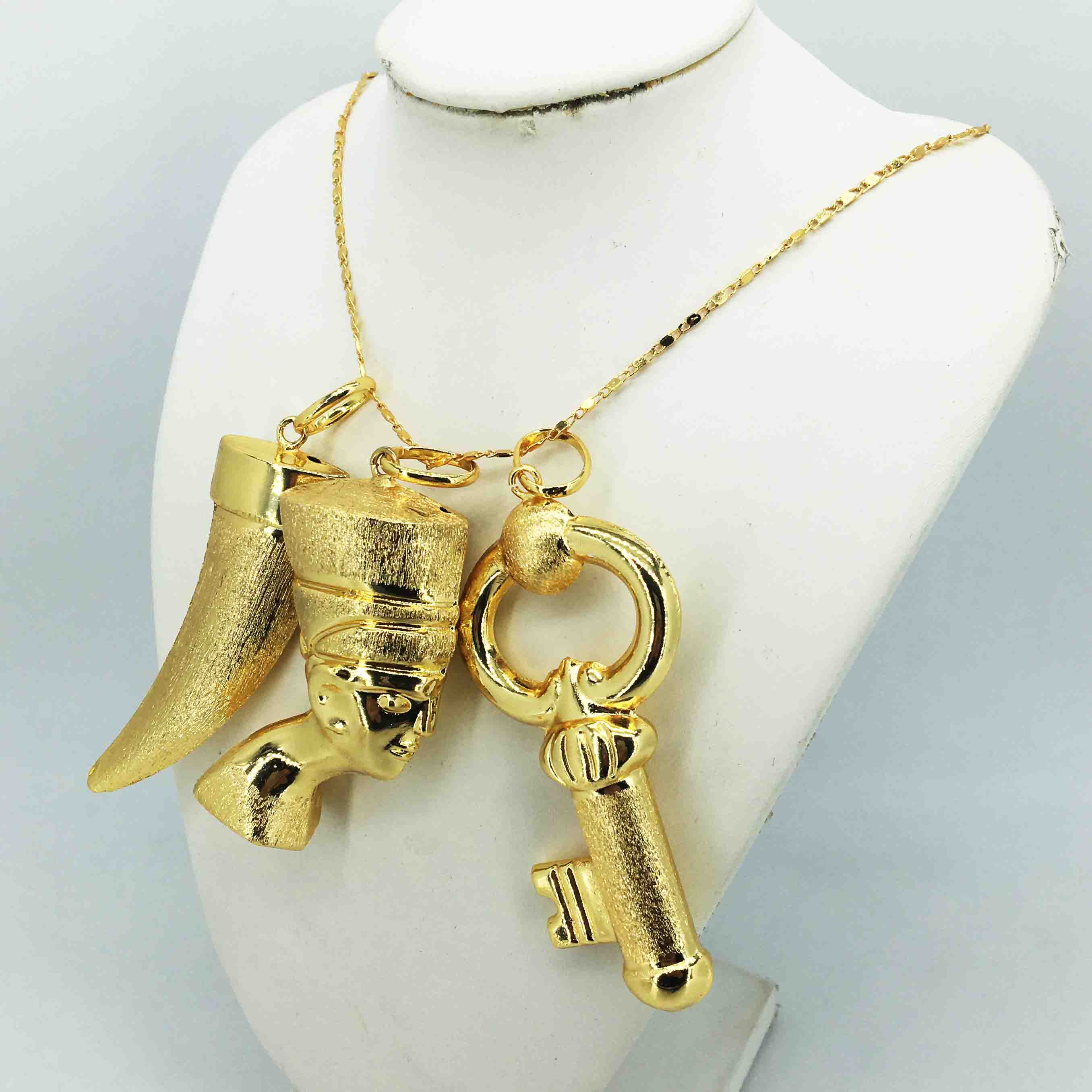 dubai gold jewelry women's necklace boutique jewelry set wedding necklace 24k gold necklace