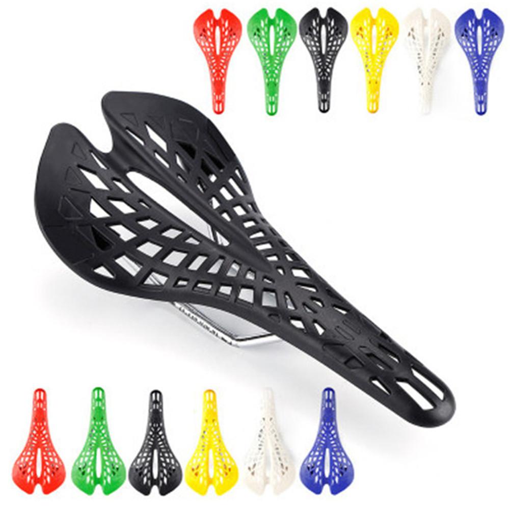 Super léger en plastique vélo selle montagne vtt vélo selle absorption des chocs siège coussin 6 couleur cyclisme partie