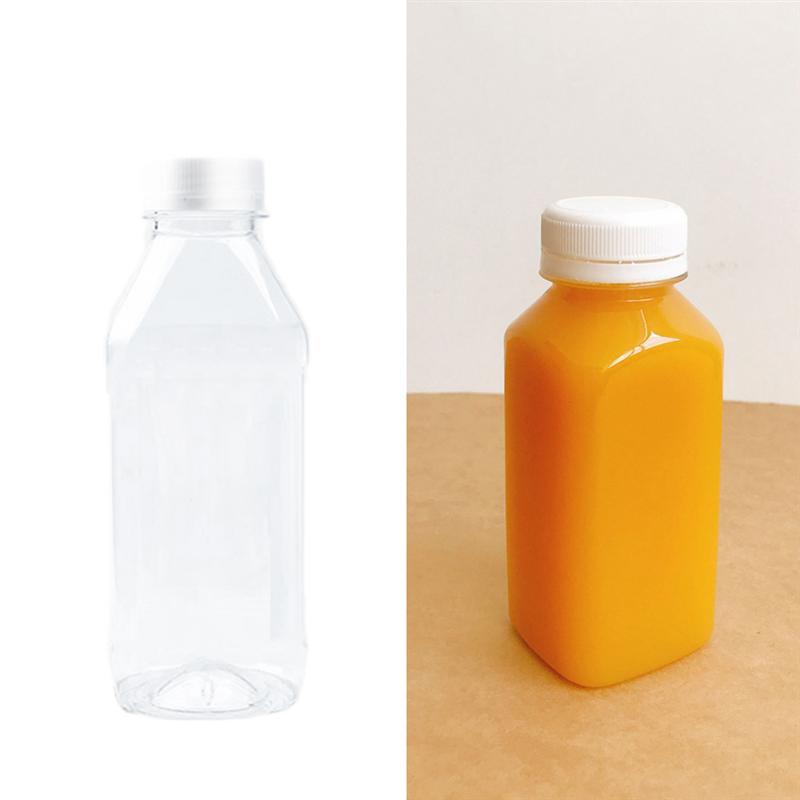 44 stk 250ml juiceflasker drikkevareflasker sikker plastik tomme krukke opbevaringsflaskebeholdere med låg til hjemmekontoret