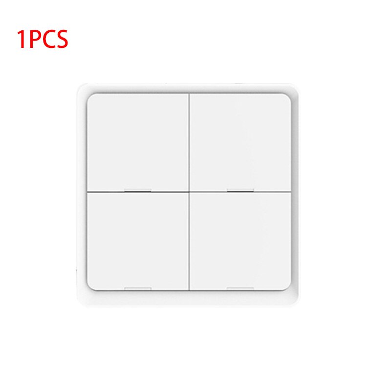 Tuya Home Scene 4-way Switch Panel Used In Conjunction With Zigbee Gateway Wireless Free Stick Button Switch Smart Home: 1pcs