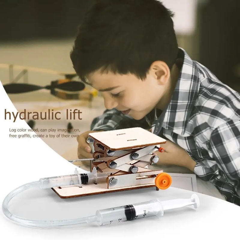 DIY Physik Modellbausatz Hydraulischer Hubtisch Spielzeugmaterialien Kunststoff Wissenschaftsprojekte Lehrmittel Pädagogische Experimente
