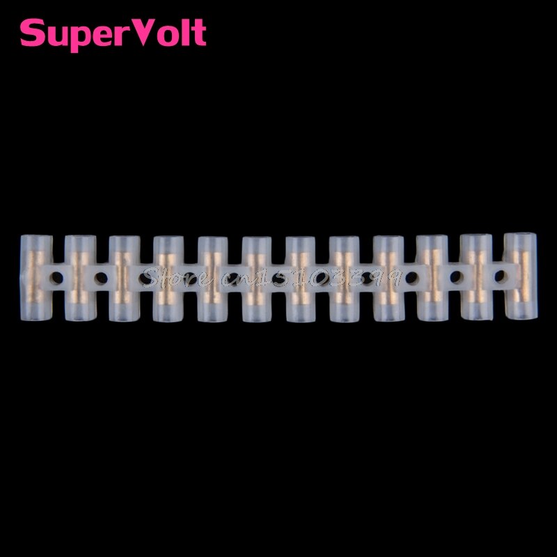Screw Terminal Barrier Connector 10pcs Electrical Wire Connection 12Position Barrier Terminal Strip Block 3A Best