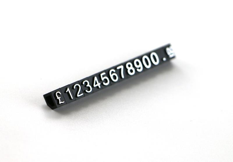 Reloj anillo joyería precio cubo visualización joyería Etiqueta de precios Euro Precio cubos número dólar GBP Kit joyería Etiqueta de precios soporte de mesa: Silvery GBP