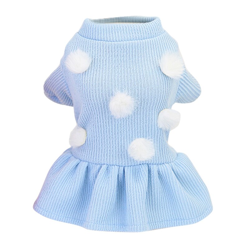 Femme chien robes Dot modèle été chien vêtements princesse fille jupe Style coréen pull à la pour petit et moyen chien: L / L