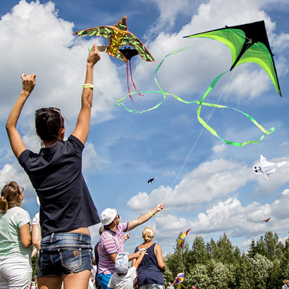 Outdoor Nylon Ripstop Prairie Delta Vlieger Met Staart Kids Kinderen Speelgoed